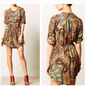 Anthropologie Holding Horses paisley dress 6